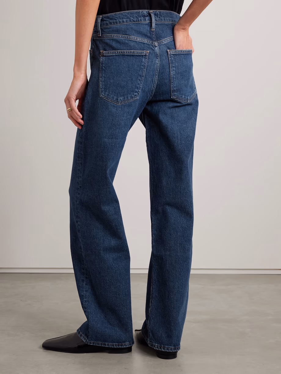 Harper mid-rise wide-leg jeans