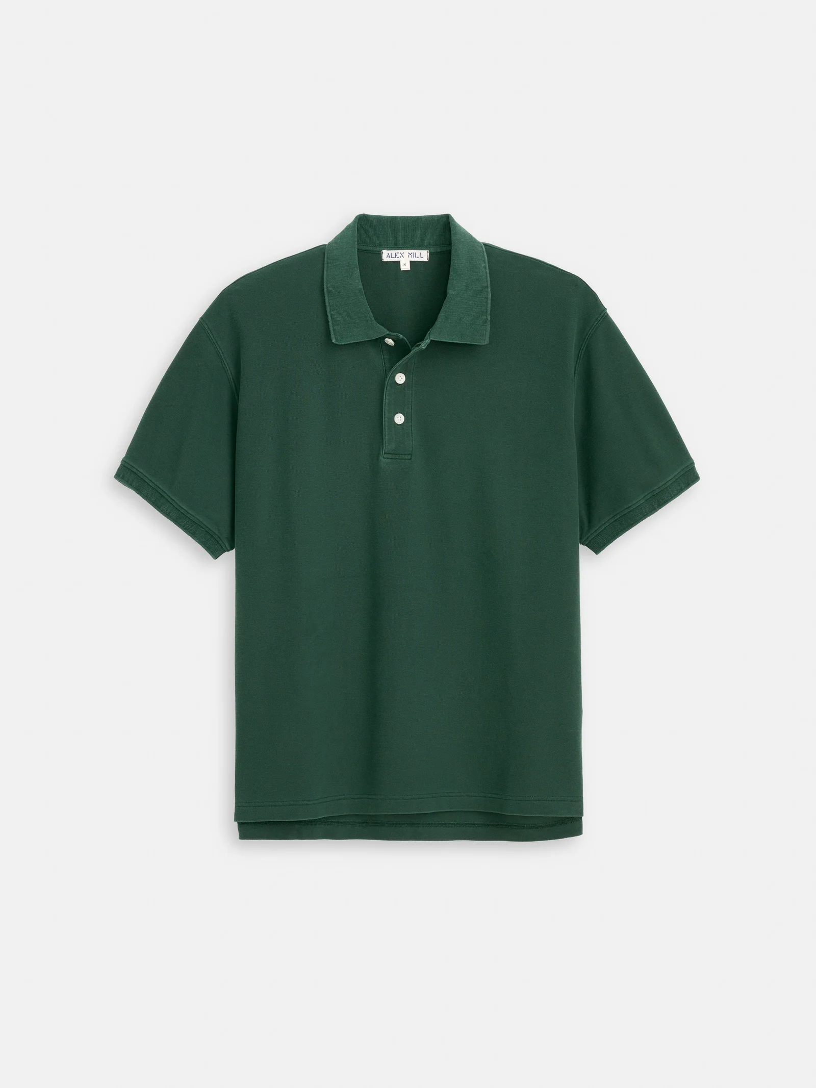 Garment Dyed Polo In Pique Cotton
