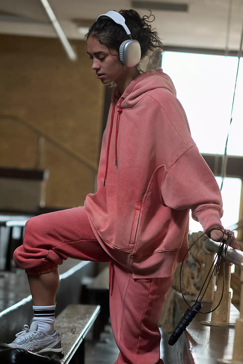 Sprint To The Finish Washed Hoodie